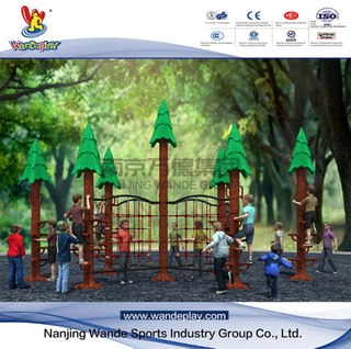 Équipement de terrain de jeu extérieur d'enfants de parc d'attractions d'escalade de Wandeplay Sequoia avec Wd-HP102