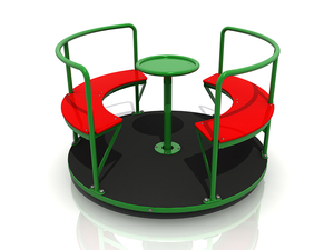Parc d'attractions Coffret de jeu rotatif extérieur pour enfants