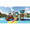 Parc d'attractions Kid Playground en bois Pirate Ship Playset pour tout-petit