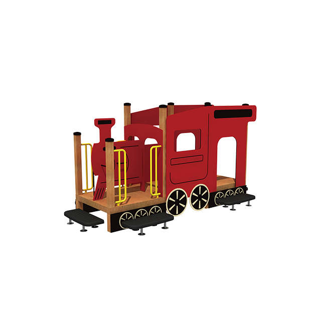 Train Locomotive Thème Toddler Playset HDPE Slide Outdoor Aire de Jeux Équipement pour Parc