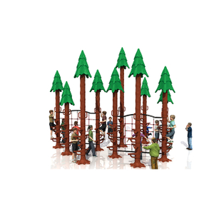 Aire de jeux d'escalade de corde de jungle pour enfants en plein air pour l'école