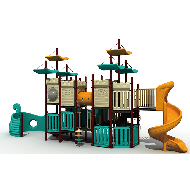 Nouvel équipement extérieur de glissière de terrain de jeu de bateau de pirate de parc d'attractions pour l'enfant